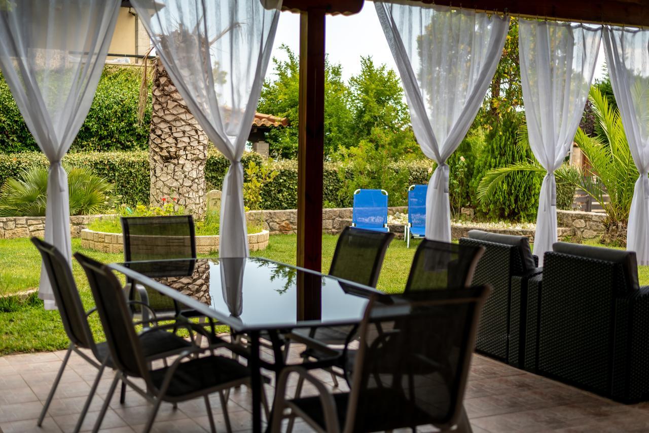 Blue Thea Luxury Villa In Afitos Eksteriør bilde
